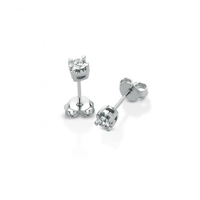 Set Orecchini Donna Argento Oro Con Cristallo Zirconi Punti